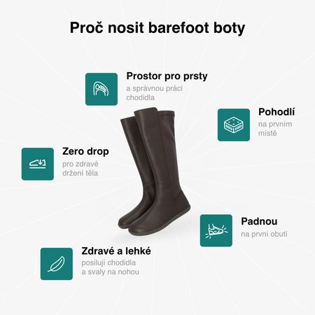 GROUNDIES® Mona Stretch Brown Дамски Barefoot Ботуши