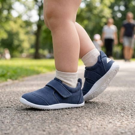 Dječje Barefoot Tenisice BOBUX XPLORER GO ORGANIC tamno plave