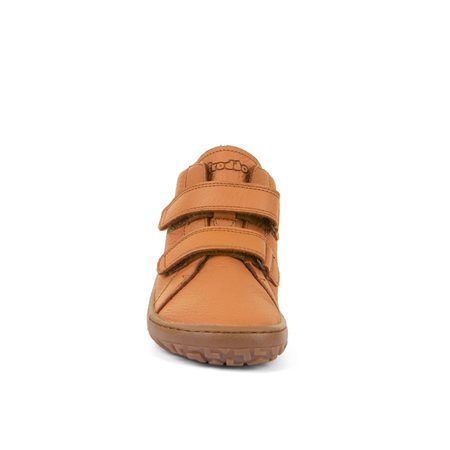 Dětské celoroční barefoot boty FRODDO KOTNÍKOVÉ koňakové