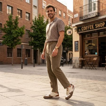 Pánské Barefoot Tenisky MTNG FREE ORBIT hnědo béžové