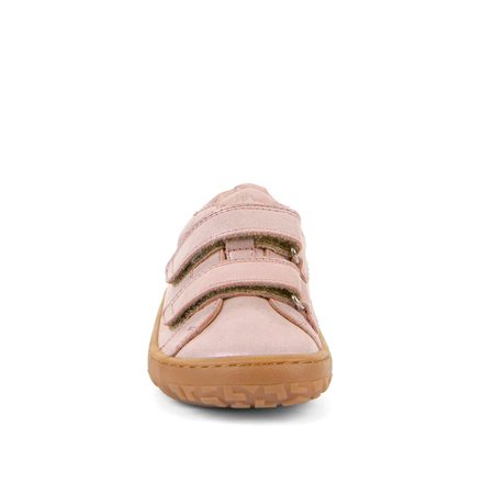 FRODDO TENISKY BAZE LEATHER D-VELCRO Pink Shine | Dětské barefoot tenisky