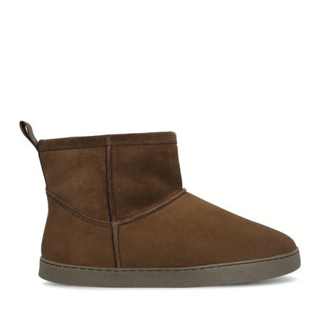 Dámské Barefoot Zateplené Boty GROUNDIES® COZY BOOT LOW Čokoládové