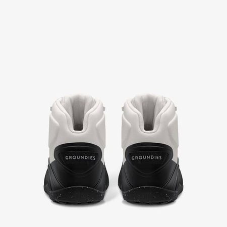 GROUNDIES® All Terrain High Off-white / Black | Dámské barefoot pohorky