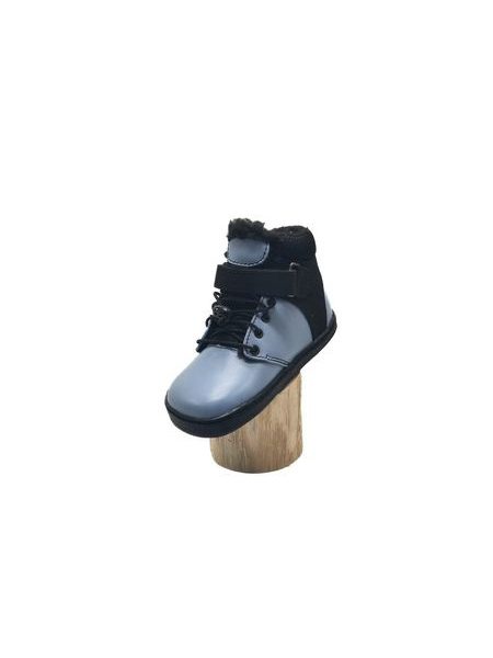 Dětské Barefoot Zimní boty PEGRES BF40 0.1 modré