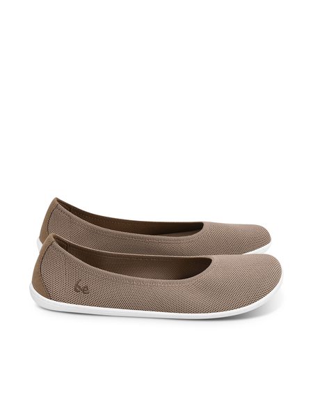 Balerini barefoot pentru femei Be Lenka Delight maro biscuit