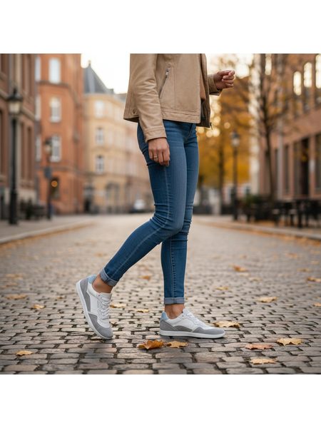 Barefoot Tenisky GROUNDIES® Nova GS1 Nebesky Bílá