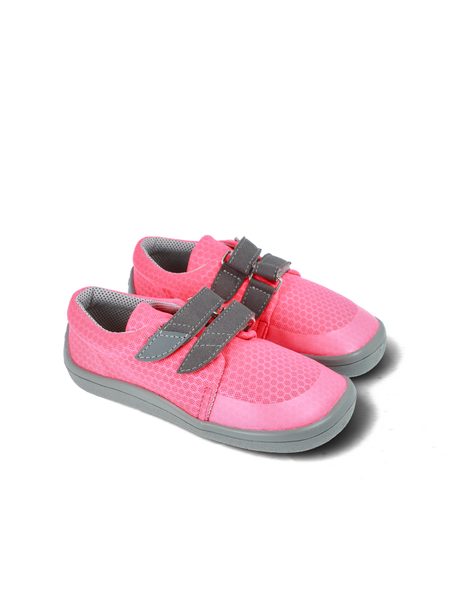 BEDA TENISKY BF 0001/ST/W/OT LILLY Neon Pink | Dětské barefoot tenisky