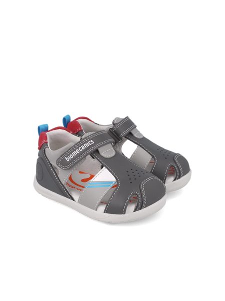 BIOMECANICS SANDÁLY WIDER Grey | Dětské barefoot sandály