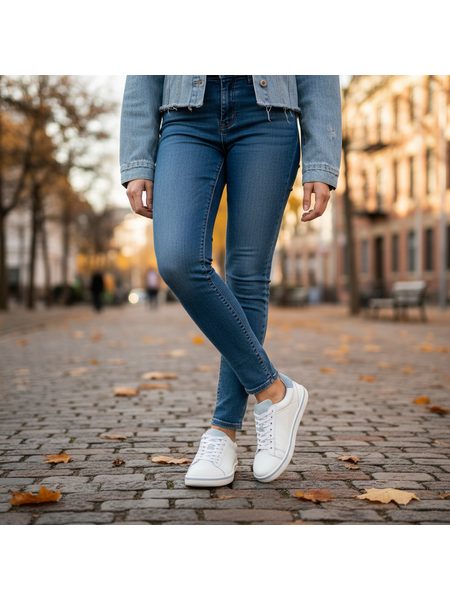 Barefoot Tenisky GROUNDIES® Galaxy Bílo Nebesky modré