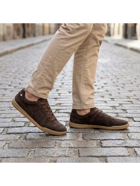 Pánské Barefoot Tenisky BLUSUN BLSN-200M tmavě kávové hnědé