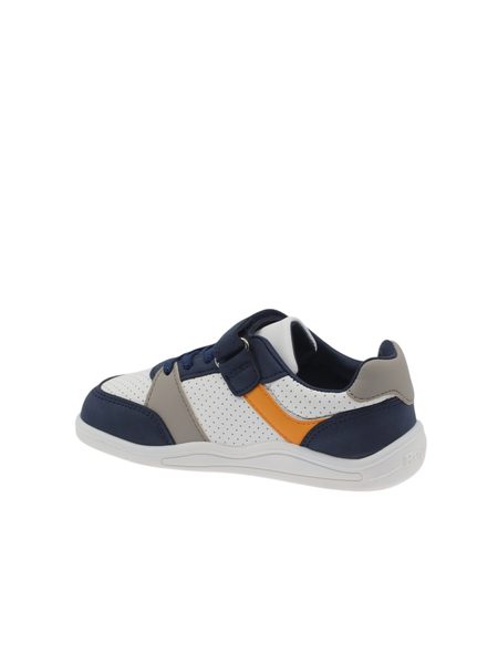 BEPPI SAPATO INFANTI Bílo Modré | Dětské barefoot svítící tenisky