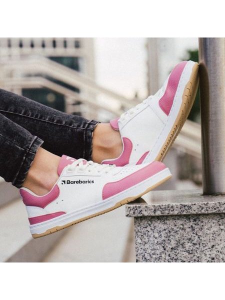 Adidași barefoot Barebarics Wave alb-roz