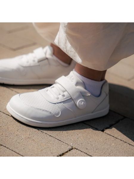 Baskets barefoot enfant Be Lenka Scoot Kids blanches