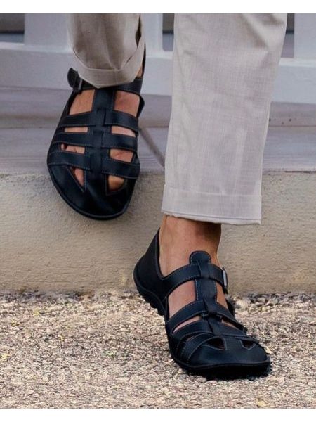 LEGUANO JARO černé | Pánské barefoot sandály