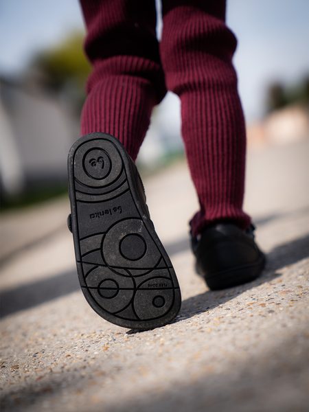 Baskets barefoot enfant Be Lenka Scoot Kids noires
