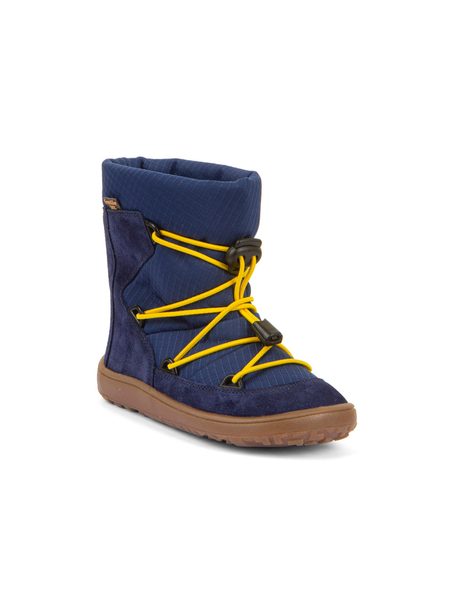 FRODDO ZIMNÍ TEX TRACK WOOL Blue | Dětské zimní zateplené barefoot boty