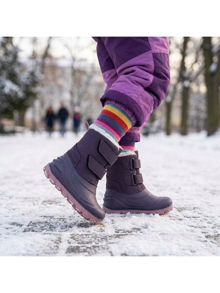 Dětské Barefoot Zimní boty RAYVE BLIZZARD fialové