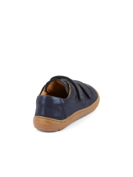 FRODDO TENISKY BAZE LEATHER D-VELCRO Blue+ | Dětské barefoot tenisky