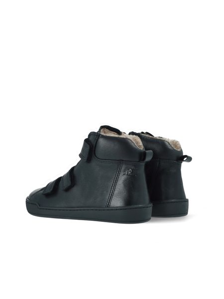 CRAVE SNOWFIELD Black | Dětské zimní zateplené barefoot boty 4¨