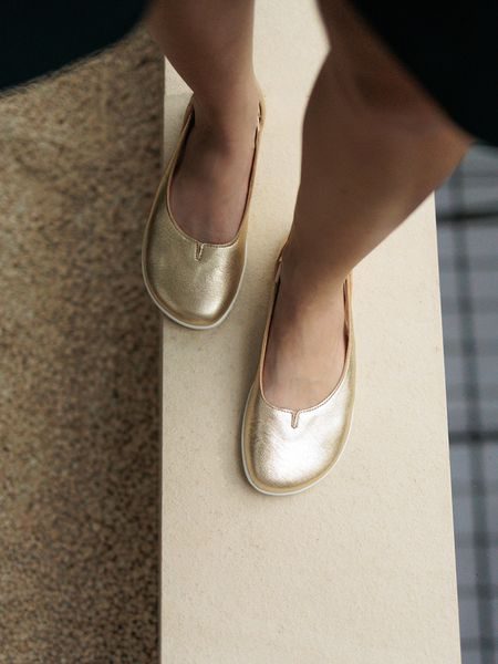 Balerini barefoot pentru femei Be Lenka Bellissima 2.0 aurii