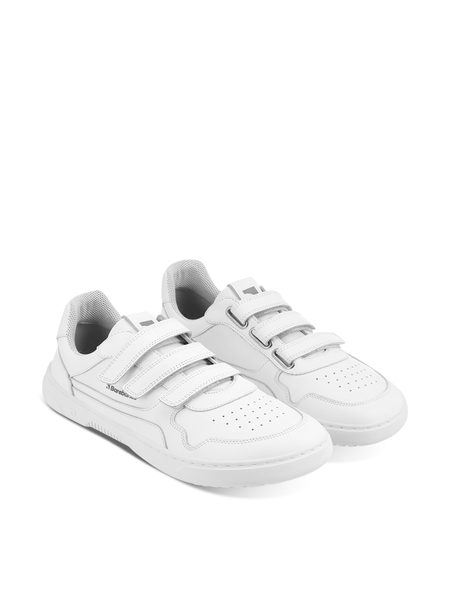 Ténis barefoot Barebarics Zing Velcro branco - Pele