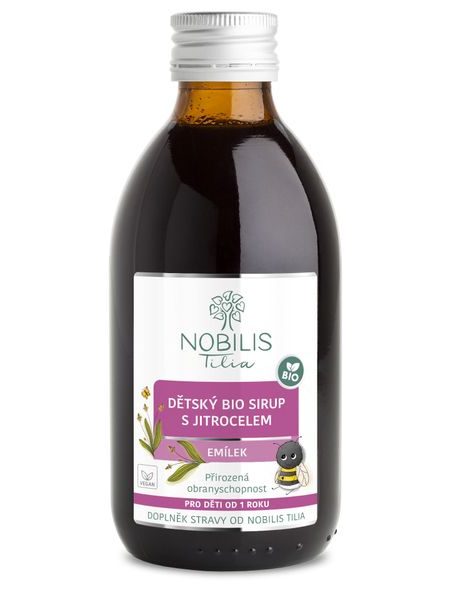 Nobilis Tilia Dětský BIO sirup s jitrocelem Emílek 250 ml