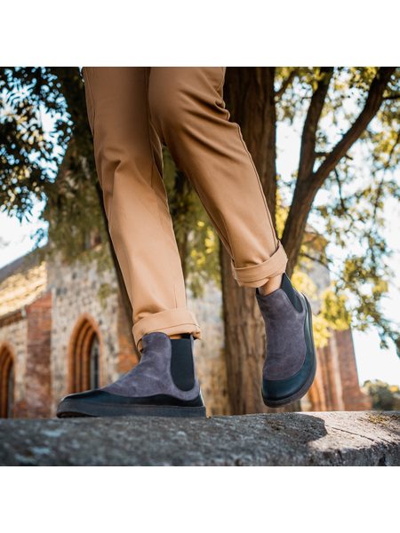 Dámské Barefoot Chelsea GROUNDIES® SIENNA Šedo Černé