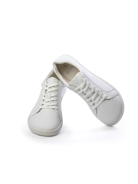 SHAPEN TENISKY FEELIN Uni White Leather | Barefoot tenisky