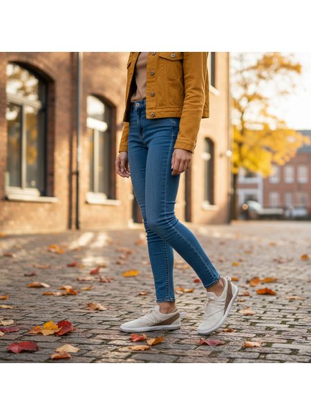 Barefoot Slip-On Tenisky GROUNDIES® Osaka Béžové