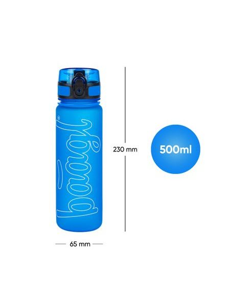 BAAGL Tritanová láhev na pití Logo - modrá, 500 ml