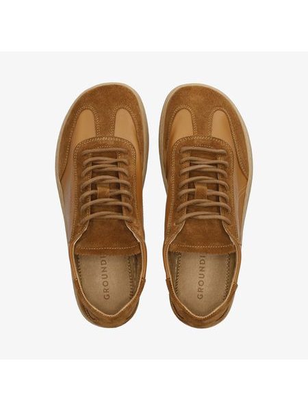 Barefoot Tenisky GROUNDIES® Panama Soft Karamelové