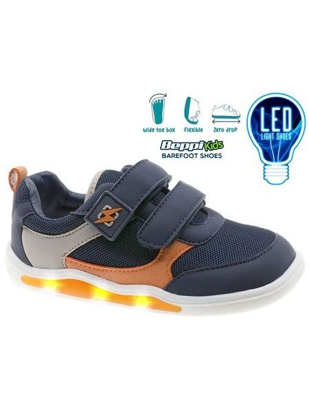 Children's Barefoot Light-Up Trainers BEPPI SAPATO INFANTI Dark Blue