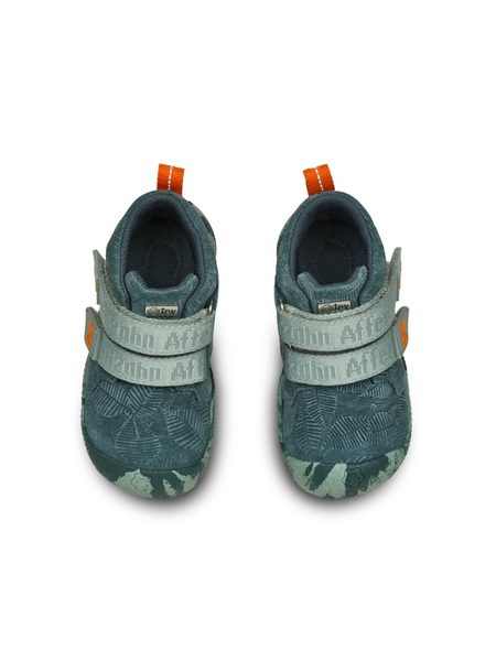 AFFENZAHN PREWALKER LOWBOOT LEATHER TALKY Bunny Green | Dětské první barefoot botičky