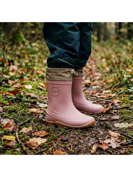 Detské zateplené barefoot gumáky RAYVE MONSOON COVER WINTER staroružové