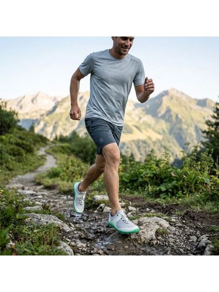 Barefoot Outdoorové Boty GROUNDIES® Chamonix TR Low Šedo Mátové