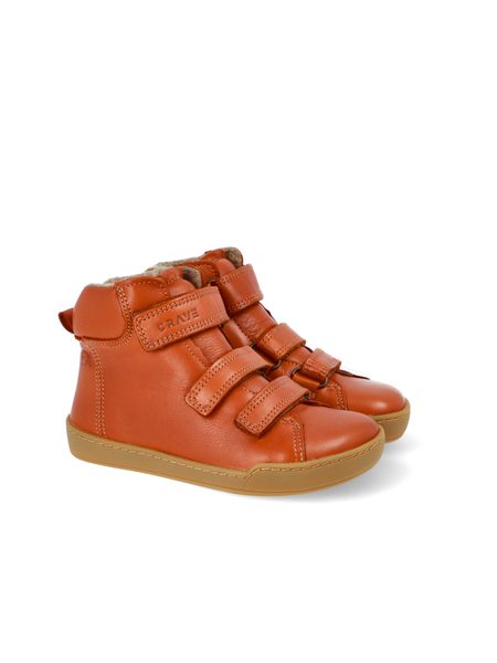 CRAVE SNOWFIELD Cognac | Dětské zimní zateplené barefoot boty 4