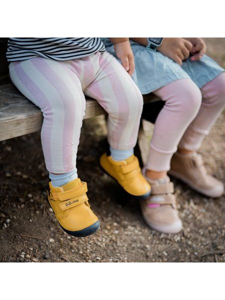 D.D.STEP S070-42919 CELOROČNÍ TENISKY Yellow | Dětské celoroční barefoot boty