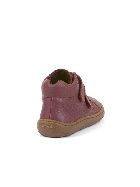 Dětské celoroční barefoot boty FRODDO AUTUMN vínové