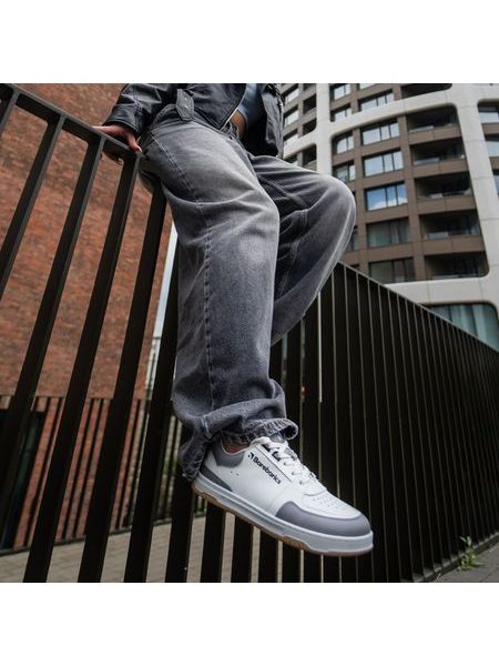 Barfodssneakers BAREBARICS WAVE hvid/grå