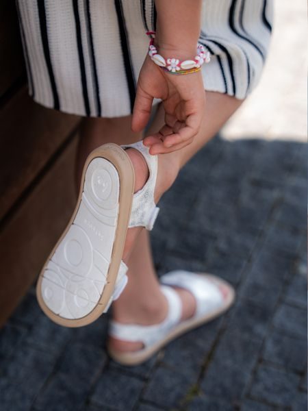 Sandale barefoot pentru copii Be Lenka Miami Junior alb perlat