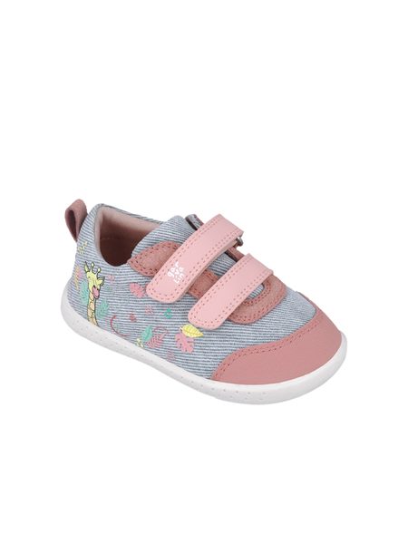 GARVALÍN TENISKY SOFT Jeans/Pink | Dětské barefoot tenisky 3