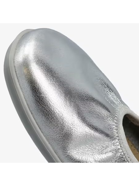 Dámské Barefoot Baleríny GROUNDIES® Amber 2.0 Stříbrné