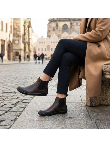 BAŤA CHELSEA WEINBRENNER Hnědá | Dámské barefoot chelsea boty