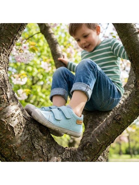 D.D.STEP S073-61950A Modrá | Dětské barefoot celoroční boty