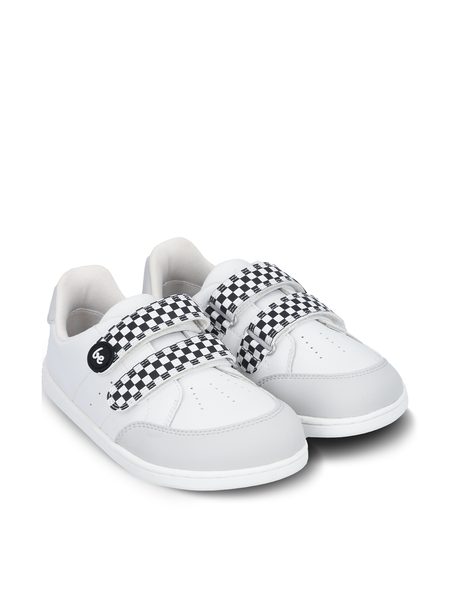 Ténis barefoot de criança Be Lenka Energise Kids branco e xadrez