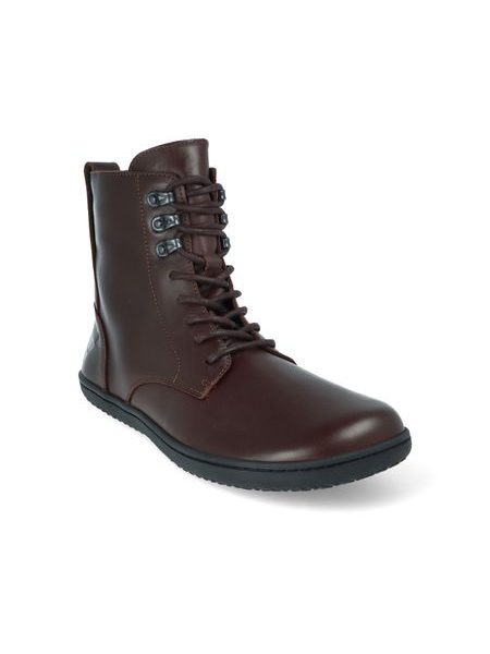 ANGLES Orpheus Winter Zip 2.0 Unisex Barefoot Ankle Boots Brown