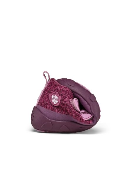 AFFENZAHN LOWBOOT KNIT HAPPY OTTER Berry | Dětské celoroční barefoot boty