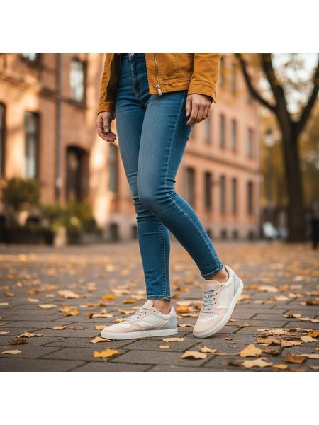 Dámské Barefoot Tenisky GROUNDIES® Nova GS1 Růžovo Šedé