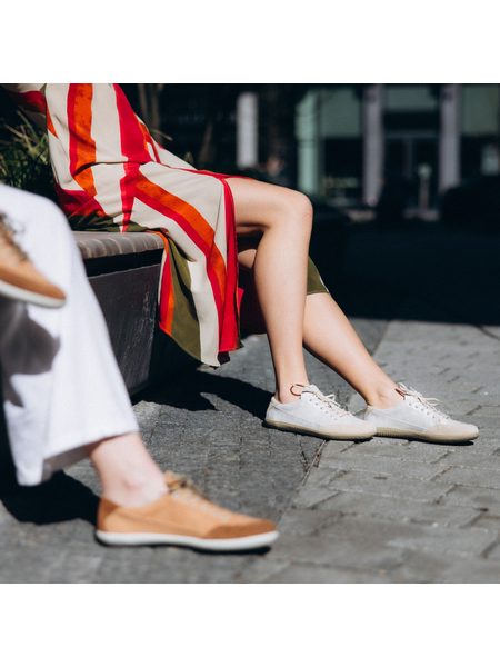 Barefoot Tenisky GROUNDIES® Amsterdam Koňakové