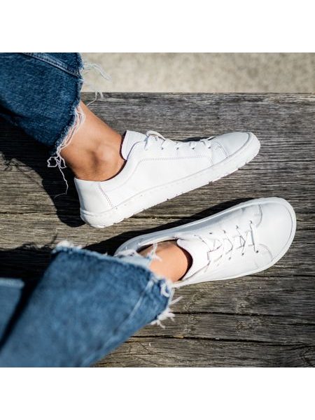 FRODDO TENISKY LEATHER LACES White II | Barefoot tenisky